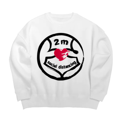 ２メートルのキモチ Big Crew Neck Sweatshirt