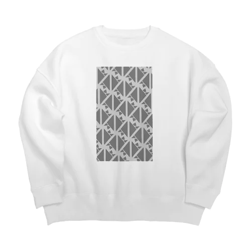 サーヴィエ行進曲　燻銀 Big Crew Neck Sweatshirt