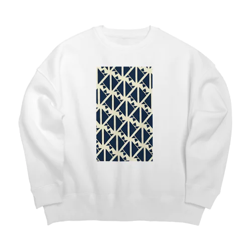 サーヴィエ行進曲　藍 Big Crew Neck Sweatshirt