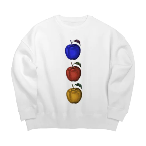 りんご_apple Big Crew Neck Sweatshirt