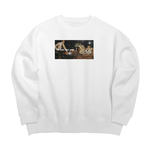 イケメン_nice guy Big Crew Neck Sweatshirt