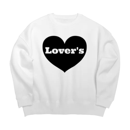 lovers ハート Big Crew Neck Sweatshirt