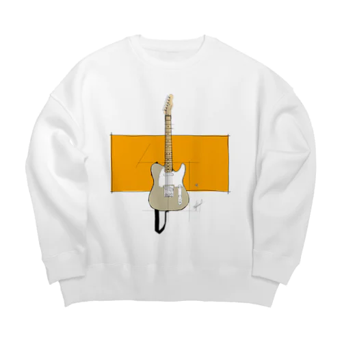 テレキャスター ラフ Big Crew Neck Sweatshirt