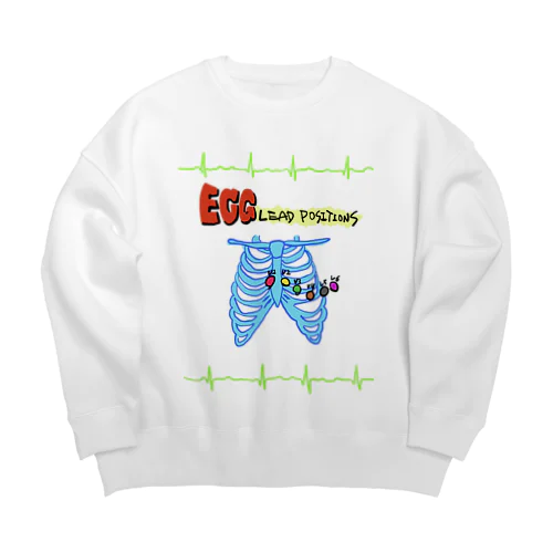 ECG 6 Lead Positions Big Crew Neck Sweatshirt