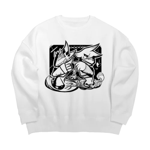 【フォノン】姉弟 Big Crew Neck Sweatshirt