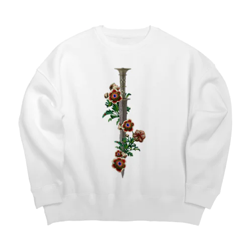 お花の剣 Big Crew Neck Sweatshirt