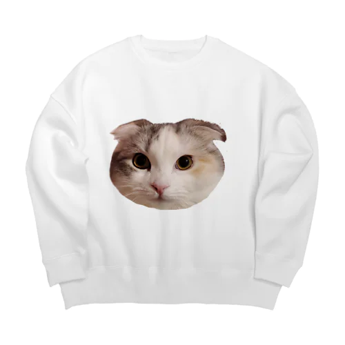 猫＊める Big Crew Neck Sweatshirt