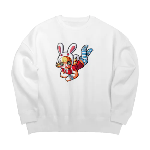 ごろりん Ms.Bunny Moog Big Crew Neck Sweatshirt