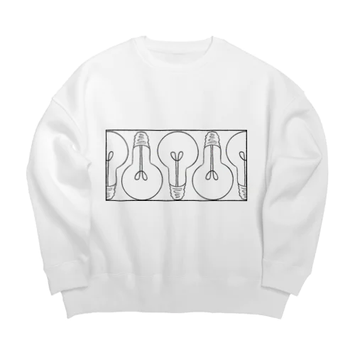 まめでんきゅう。 Big Crew Neck Sweatshirt