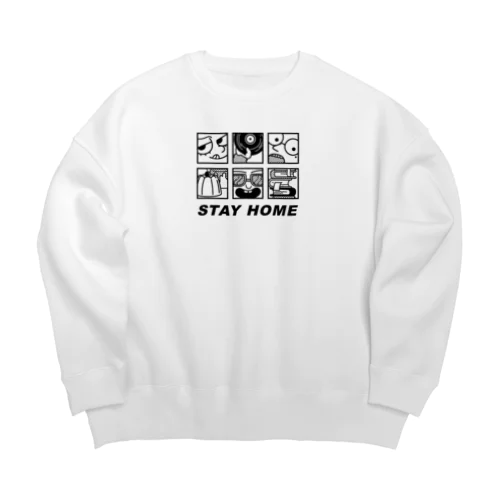 STAY HOME Big Crew Neck Sweatshirt