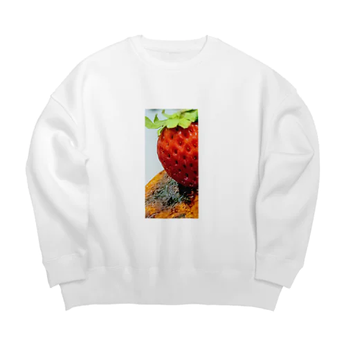 苺・クレームブリュレ Big Crew Neck Sweatshirt