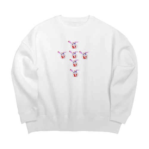 ウサギ Big Crew Neck Sweatshirt