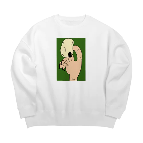 ポテチ緑 Big Crew Neck Sweatshirt