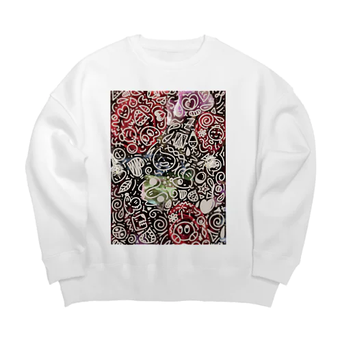 ドット絵スリスリくん Big Crew Neck Sweatshirt