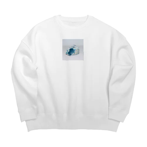 ロックなアイテム　フローライト(青緑) Big Crew Neck Sweatshirt