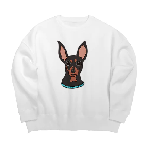 むちむちミニピンちゃん Big Crew Neck Sweatshirt