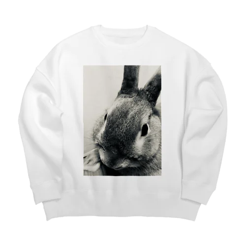 うさぎのHamburg. Big Crew Neck Sweatshirt