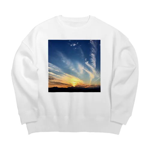 夕焼け小焼け Big Crew Neck Sweatshirt