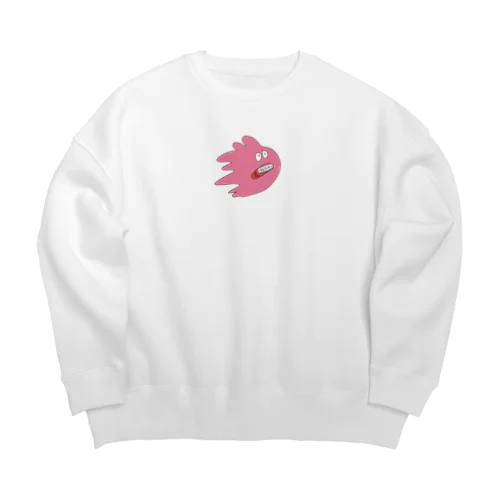 課題の圧に気圧されるうさこ Big Crew Neck Sweatshirt