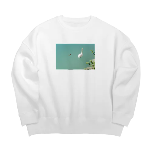 swan and intruder Big Crew Neck Sweatshirt
