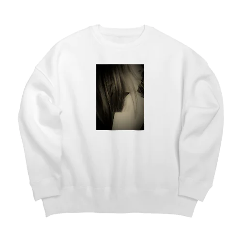 物憂げなカノジョ2 Big Crew Neck Sweatshirt