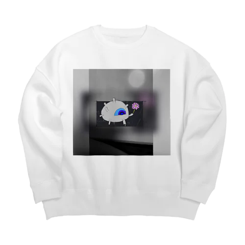 生き物とお花 Big Crew Neck Sweatshirt