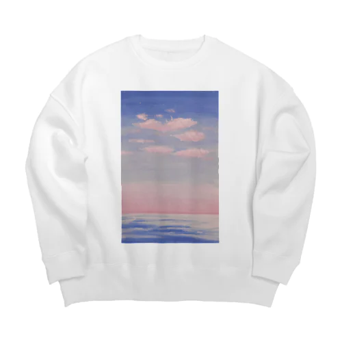 夕暮れの空と海 Big Crew Neck Sweatshirt