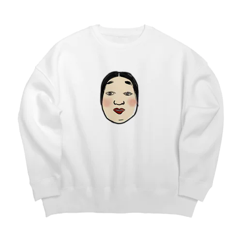 おたふくさん Big Crew Neck Sweatshirt