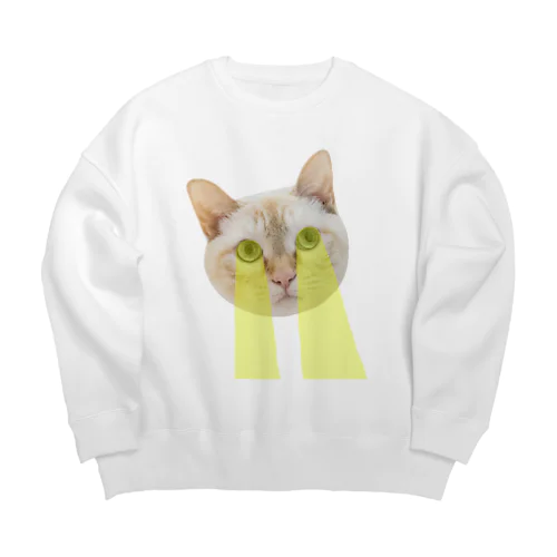 ビーム猫 Big Crew Neck Sweatshirt