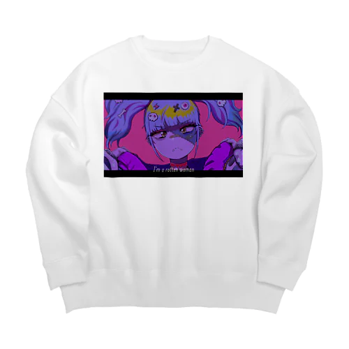 ゾンビガール Big Crew Neck Sweatshirt