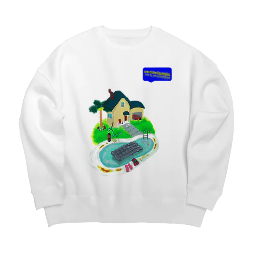 one of the Fountain. Big Crew Neck Sweatshirt