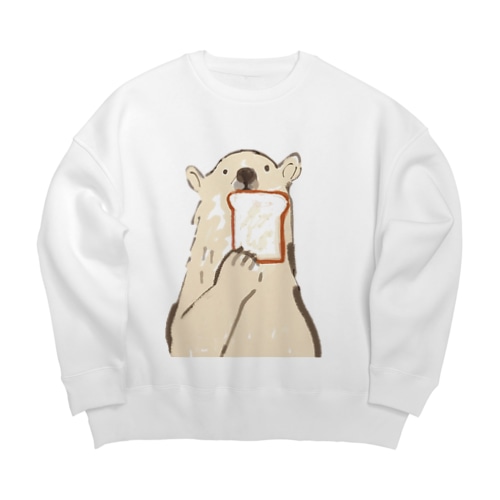 食パンとしろくま Big Crew Neck Sweatshirt