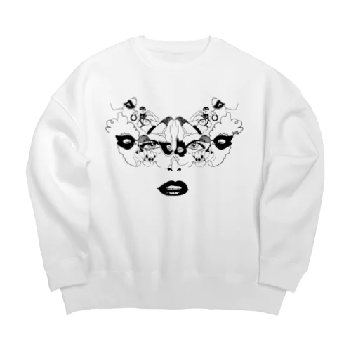 仮面＃01 Big Crew Neck Sweatshirt