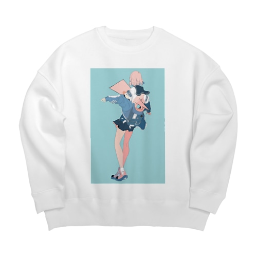 フライドチキン Big Crew Neck Sweatshirt
