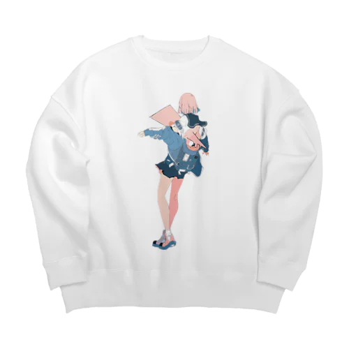 フライドチキン Big Crew Neck Sweatshirt