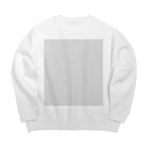 プリントエリアチェック Big Crew Neck Sweatshirt