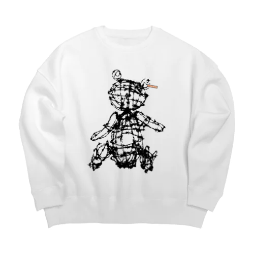 抱っこしてちょ Big Crew Neck Sweatshirt