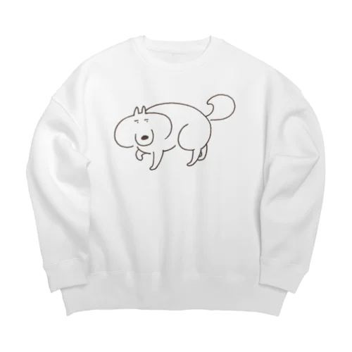 いぬまゆげの散歩 Big Crew Neck Sweatshirt