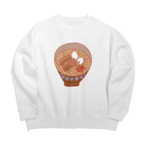 沖縄そば　ソーキそば Big Crew Neck Sweatshirt