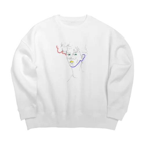 けだるげボーイ Big Crew Neck Sweatshirt