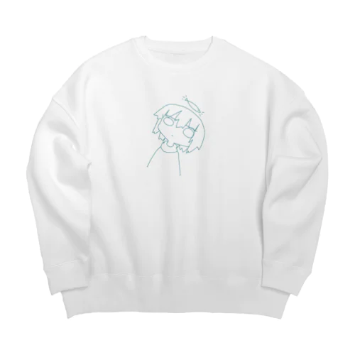 おさかな大活躍 Big Crew Neck Sweatshirt