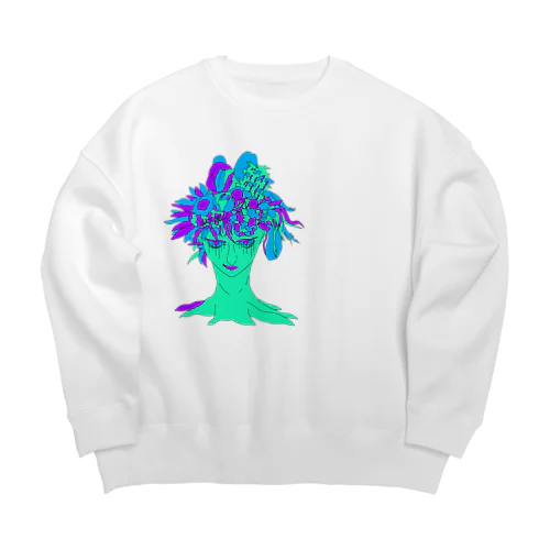 おハナばタけ Big Crew Neck Sweatshirt