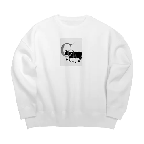 カウ Big Crew Neck Sweatshirt