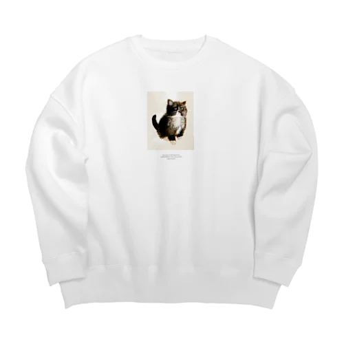 べいびーにゃんたろうART Big Crew Neck Sweatshirt