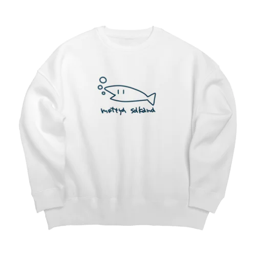 めっちゃサカナ Big Crew Neck Sweatshirt