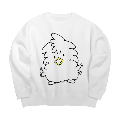 モケちゃん 喜び Big Crew Neck Sweatshirt