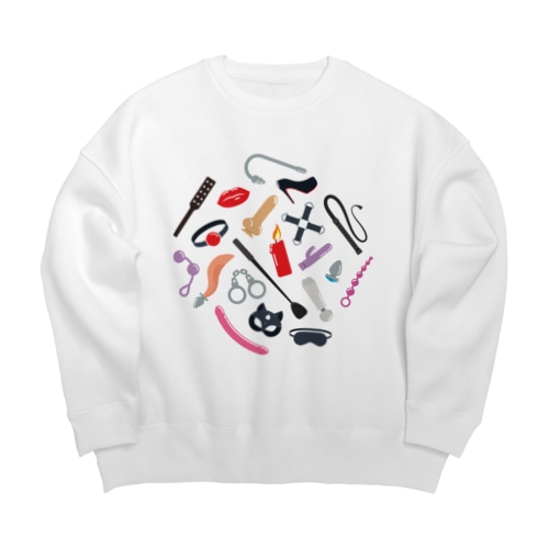 BDSM Icons (Color 01) Big Crew Neck Sweatshirt