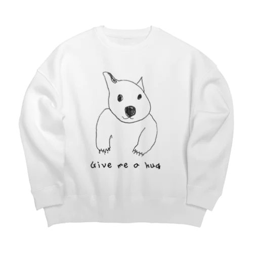 だっこされてるウォンバット Big Crew Neck Sweatshirt