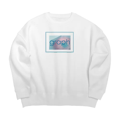 tomato/pool Big Crew Neck Sweatshirt