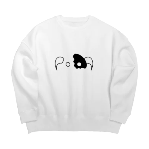 悪魔系シルエット Big Crew Neck Sweatshirt